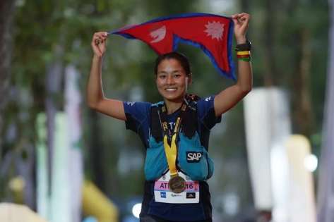                                      Rashila Tamang wins Asia Trail Master, 2023                                 