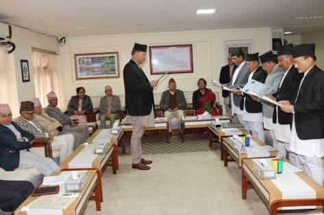                                      CJ Shrestha administers oath to new Special Court judges                                 