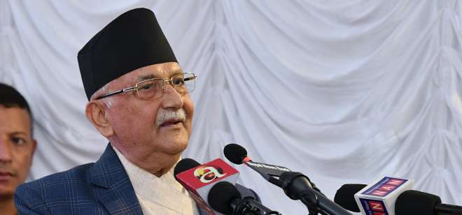                                      UML Chair Oli stresses on  petroleum exploration for prosper Nepal                                 